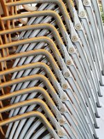 Stacked chairs