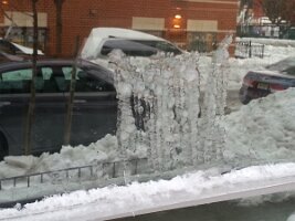 Icicles and their reflections